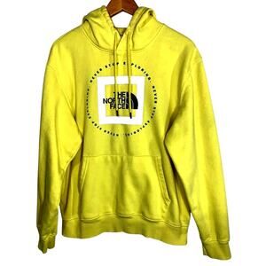 Vintage 90s The North Face Hooded Sweatshirt 'Never Stop Exploring' Large Logo M
